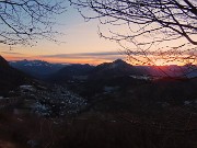 69 Val Serina con Monte Gioco ed oltre nella luce e nei colori del tramonto 
